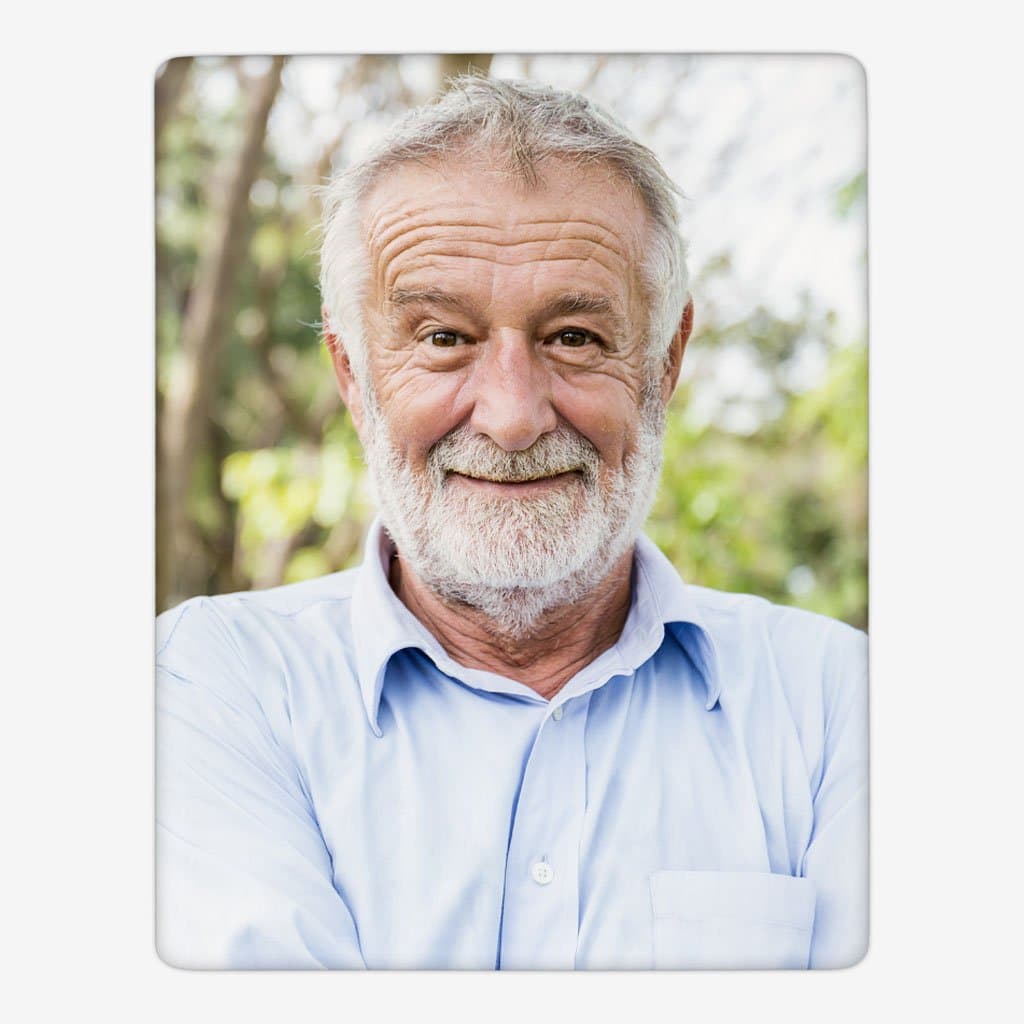 Porseleinen foto voor grafsteen - Rechthoek